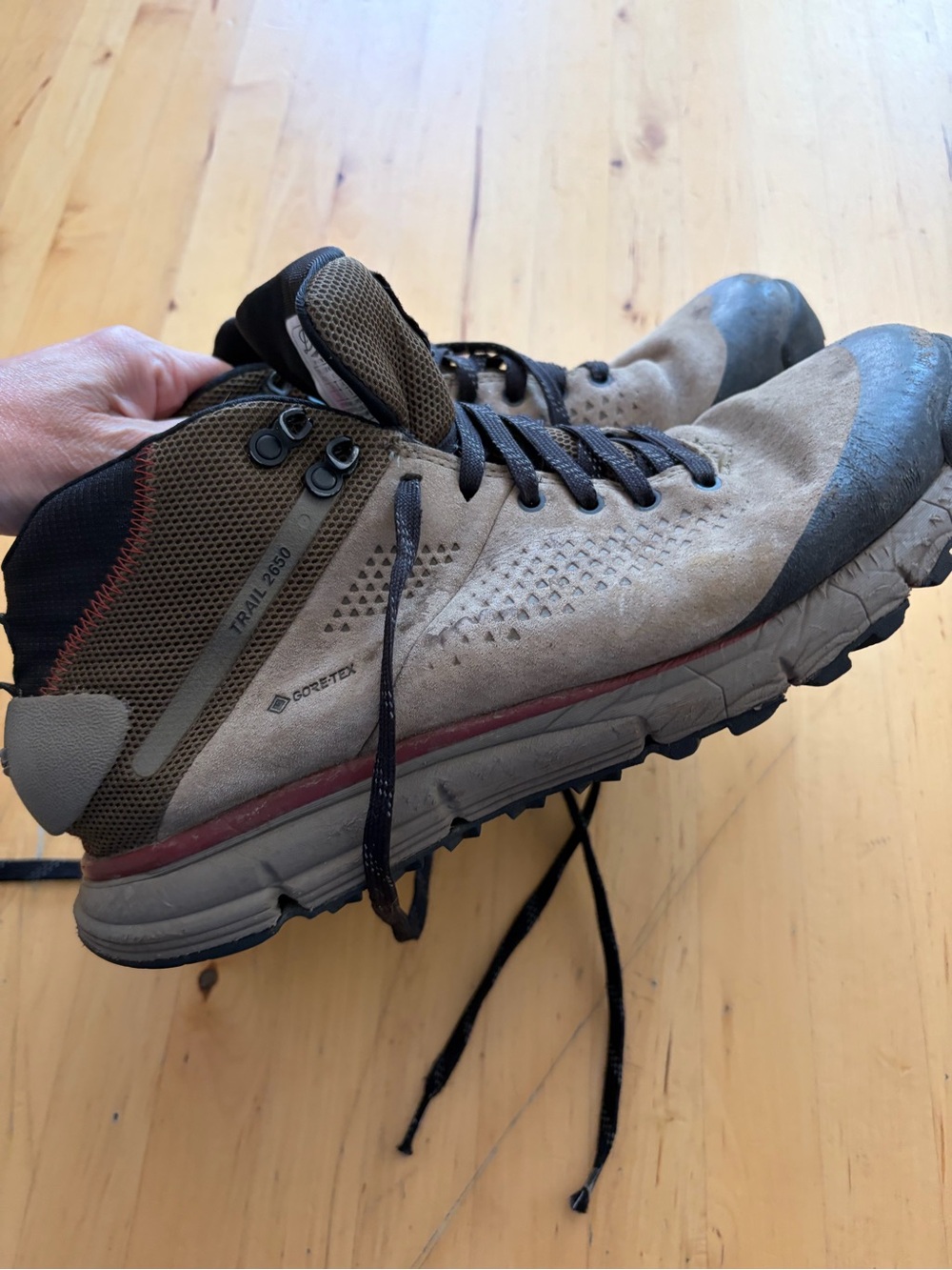 Danner Men's Trail 2650 Hiking Boots in Gray and Black - Picture 6 of 7